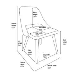 Oliver Upholstered Dining Chairs - Set Of 2 - Grey 17 Oliver Upholstered Dining Chairs - Set Of 2 - Grey -Home Style Sales 13644173 3745018743016040
