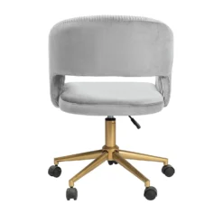 Georgette Pleated Office Chair - Grey -Home Style Sales 13644180 1565004227803140