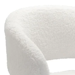 Bailey Boucle Office Chair - White -Home Style Sales 13644182 1235004227435235