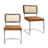 Rory Rattan Back Dining Chair - Set Of 2 - Tan -Home Style Sales 13644184 1035007602828877