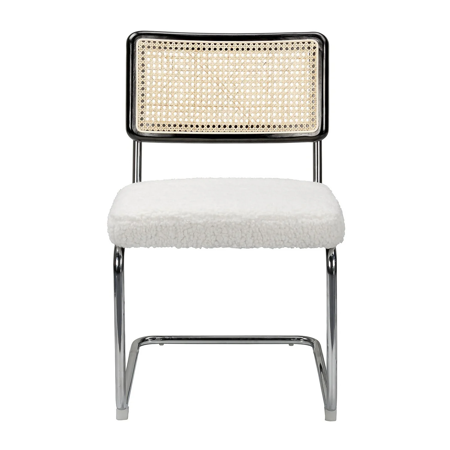 Rory Rattan Back Dining Chair - Set Of 2 - Cream 5 Rory Rattan Back Dining Chair - Set Of 2 - Cream - Image 3