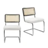 Rory Rattan Back Dining Chair - Set Of 2 - Cream -Home Style Sales 13644185 8184997056564677