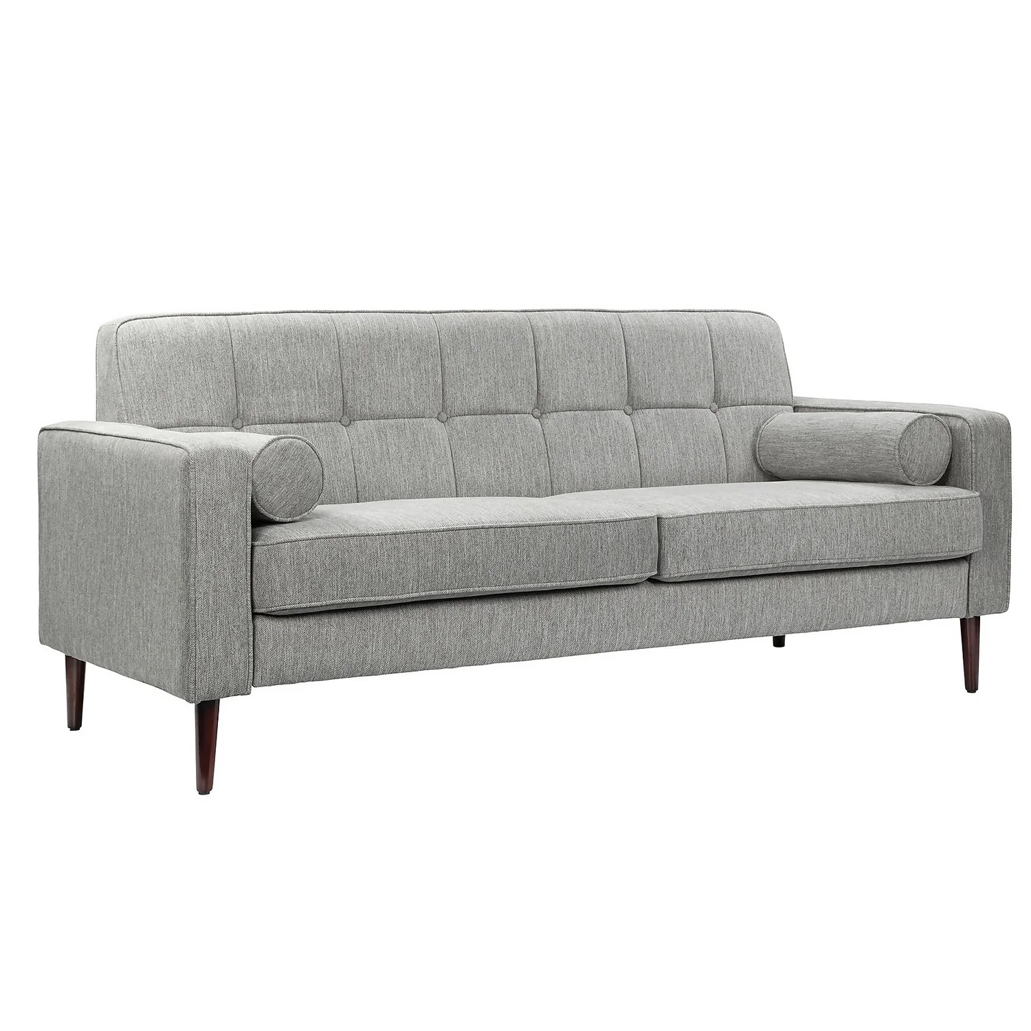 Draper Woven Fabric 3 Seater Sofa In A Box - Grey 3 Draper Woven Fabric 3 Seater Sofa In A Box - Grey