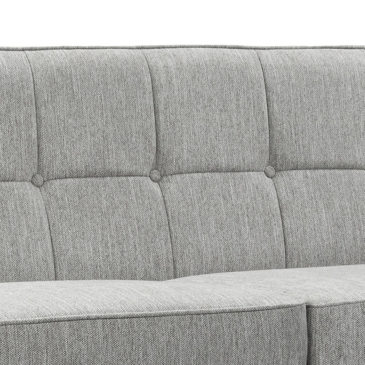 Draper Woven Fabric 3 Seater Sofa In A Box - Grey 6 Draper Woven Fabric 3 Seater Sofa In A Box - Grey - Image 4