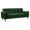 Draper Velvet 3 Seater Sofa In A Box - Green -Home Style Sales 13646000 2064978299548217