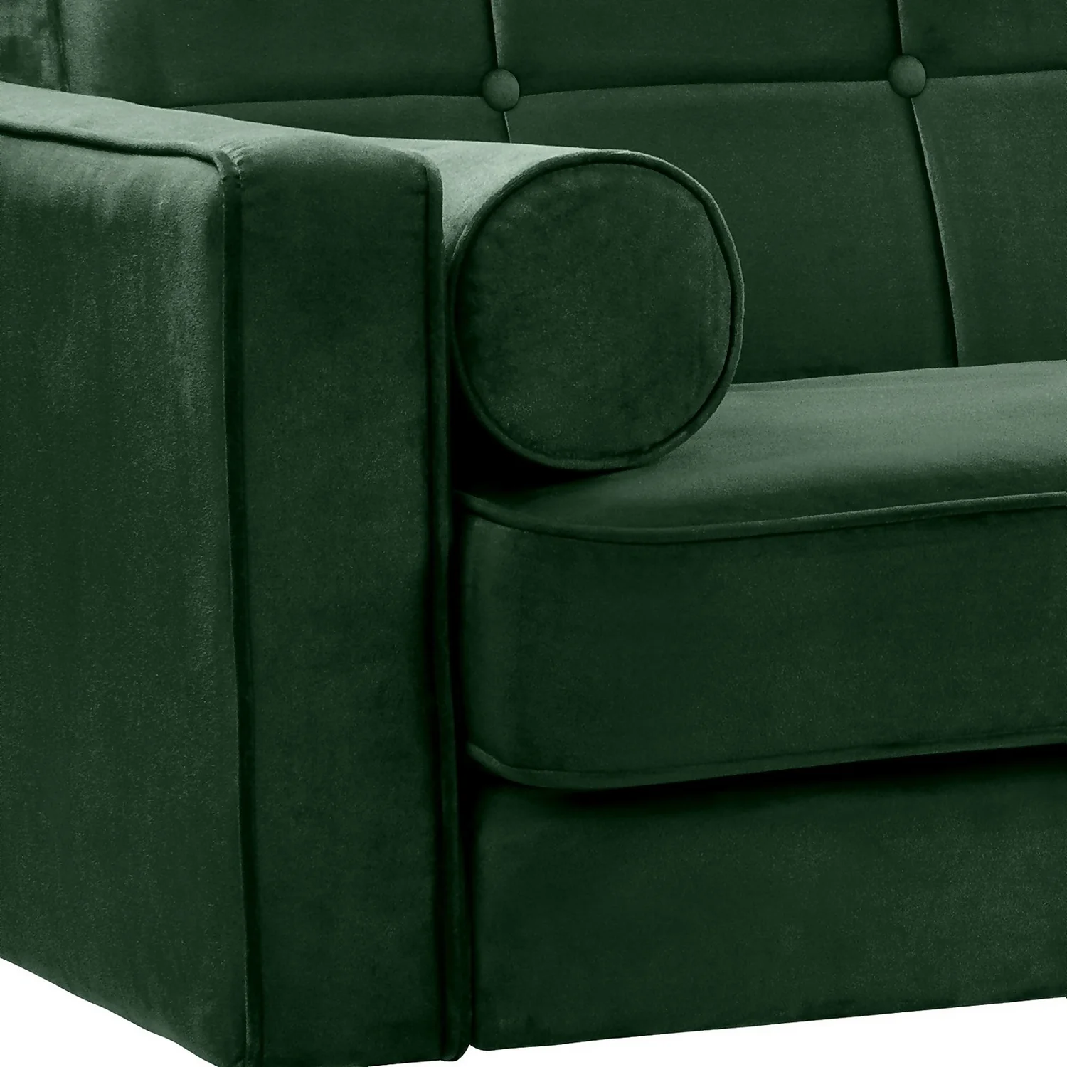 Draper Velvet 3 Seater Sofa In A Box - Green 7 Draper Velvet 3 Seater Sofa In A Box - Green - Image 5