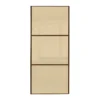 Linear Sliding Wardrobe Door 3 Panel Cream Glass With Walnut Frame (W)914mm 2 Linear Sliding Wardrobe Door 3 Panel Cream Glass With Walnut Frame (W)914mm -Home Style Sales 13660784 1464969757623530