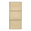 Linear Sliding Wardrobe Door 3 Panel Cream Glass With Windsor Oak Frame (W)610mm 1 Linear Sliding Wardrobe Door 3 Panel Cream Glass With Windsor Oak Frame (W)610mm -Home Style Sales 13660791 6514969757564058