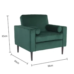 Merlin Velvet Armchair - Emerald 19 Merlin Velvet Armchair - Emerald -Home Style Sales 13667706 1214964355626970