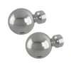 Rothley Baroque 25mm Solid Orb Curtain Pole Finials (Pair) - Polished Silver -Home Style Sales 13712251 1044976258624661