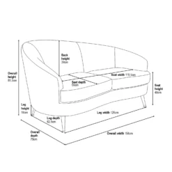 Lucie Asymmetric 2 Seater Sofa - Boucle 17 Lucie Asymmetric 2 Seater Sofa - Boucle -Home Style Sales 13863934 4925020302200835