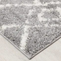 Deluxe Berber Shaggy Runner - Grey & White - 180x67cm -Home Style Sales 13888989 2054988131014087