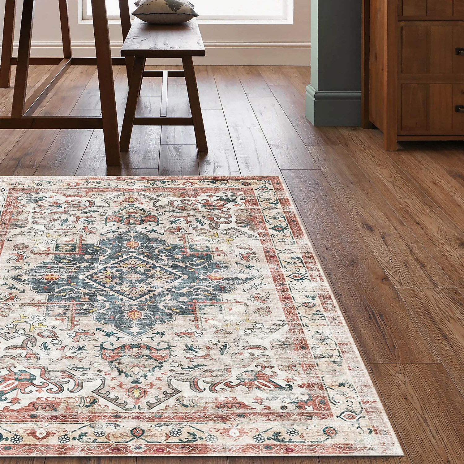 Buram Washable Rug - Multicoloured - 160x230cm 4 Buram Washable Rug - Multicoloured - 160x230cm - Image 2