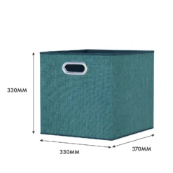 Clever Cube Fabric Insert - Set Of 2 - Jade Green -Home Style Sales 13911395 1334981913069685