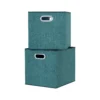 Clever Cube Fabric Insert - Set Of 2 - Jade Green