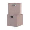 Clever Cube Fabric Insert - Set Of 2 - Blush Pink -Home Style Sales 13911398 1664981912636764