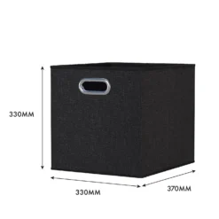 Clever Cube Fabric Insert - Set Of 2 - Woven Pepper -Home Style Sales 13911401 1444981913042289