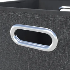 Clever Cube Fabric Insert - Set Of 2 - Woven Pepper -Home Style Sales 13911401 8194981912928613