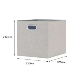 Clever Cube Fabric Insert - Set Of 2 - Taupe -Home Style Sales 13911402 1685021570625825