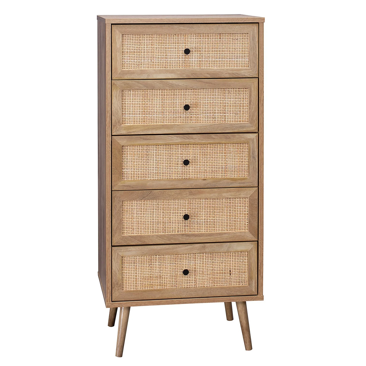 Kubu Rattan 5 Drawer Tallboy 3 Kubu Rattan 5 Drawer Tallboy