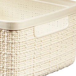 Curver Jute Small Recycled Storage Basket - 5L White -Home Style Sales 13965909 1704995188213460