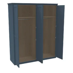 House Beautiful Realm Fitted Look Quad Wardrobe, Oak Effect Carcass - Navy Blue Shaker Doors (W) 1901mm X (H) 2256mm 11 House Beautiful Realm Fitted Look Quad Wardrobe, Oak Effect Carcass - Navy Blue Shaker Doors (W) 1901mm X (H) 2256mm -Home Style Sales 13999793 5755007592826517