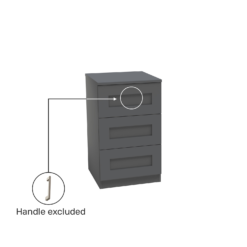 House Beautiful Realm Narrow Chest Of Drawers - Carbon Grey Shaker (W) 450mm X (H) 756mm 11 House Beautiful Realm Narrow Chest Of Drawers - Carbon Grey Shaker (W) 450mm X (H) 756mm -Home Style Sales 13999816 3855014911629442