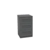 House Beautiful Realm Narrow Chest Of Drawers - Carbon Grey Shaker (W) 450mm X (H) 756mm -Home Style Sales 13999816 7745011808836092