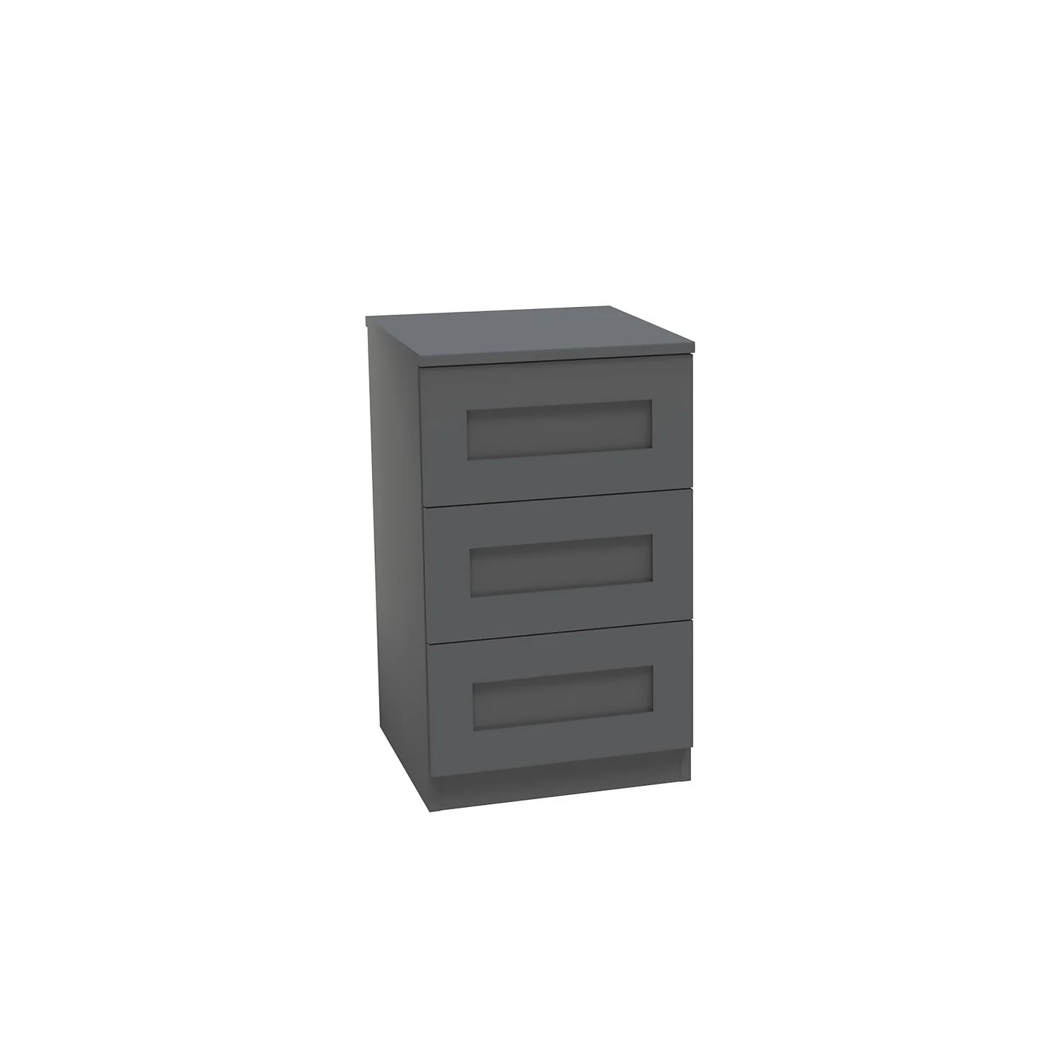 House Beautiful Realm Narrow Chest Of Drawers - Carbon Grey Shaker (W) 450mm X (H) 756mm 3 House Beautiful Realm Narrow Chest Of Drawers - Carbon Grey Shaker (W) 450mm X (H) 756mm