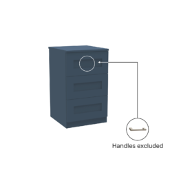 House Beautiful Realm Narrow Chest Of Drawers - Navy Blue Shaker (W) 450mm X (H) 756mm 9 House Beautiful Realm Narrow Chest Of Drawers - Navy Blue Shaker (W) 450mm X (H) 756mm -Home Style Sales 13999817 4605007373553448