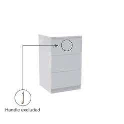 House Beautiful Honest Narrow Chest Of Drawers - Gloss White Slab (W) 450mm X (H) 756mm -Home Style Sales 13999820 3335005573026957