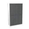 House Beautiful Realm Triple Wardrobe, White Carcass - Carbon Grey Shaker Doors (W) 1350mm X (H) 2196mm -Home Style Sales 13999844 1615011808887056