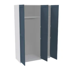 House Beautiful Realm Triple Wardrobe, White Carcass - Navy Blue Shaker Doors (W) 1350mm X (H) 2196mm 7 House Beautiful Realm Triple Wardrobe, White Carcass - Navy Blue Shaker Doors (W) 1350mm X (H) 2196mm -Home Style Sales 13999846 1455007592774707