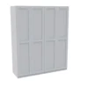 House Beautiful Realm Quad Wardrobe, White Carcass - White Shaker Doors (W) 1800mm X (H) 2196mm -Home Style Sales 13999850 1085005574129439