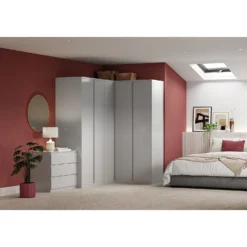 House Beautiful Escape Fitted Look Single Wardrobe, Grey Carcass - Gloss Grey Handleless Door (W) 490mm X (H) 2226mm 9 House Beautiful Escape Fitted Look Single Wardrobe, Grey Carcass - Gloss Grey Handleless Door (W) 490mm X (H) 2226mm -Home Style Sales 13999957 1015005573184976