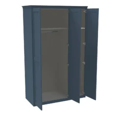 House Beautiful Realm Fitted Look Triple Wardrobe, Grey Carcass - Navy Blue Shaker Doors (W) 1451mm X (H) 2256mm -Home Style Sales 13999969 1935007592877223