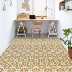 Recycled Cotton Starburst Rug - Ochre - 160x230cm -Home Style Sales 14015885 1025006092794594