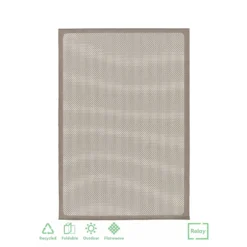 Relay Recycled Indoor/Outdoor Rug - Natural - 160x230cm