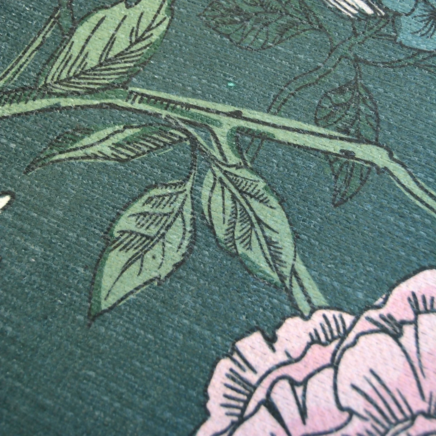 Opal Botanical Rug - Bottle Green - 135x195cm 5 Opal Botanical Rug - Bottle Green - 135x195cm - Image 3