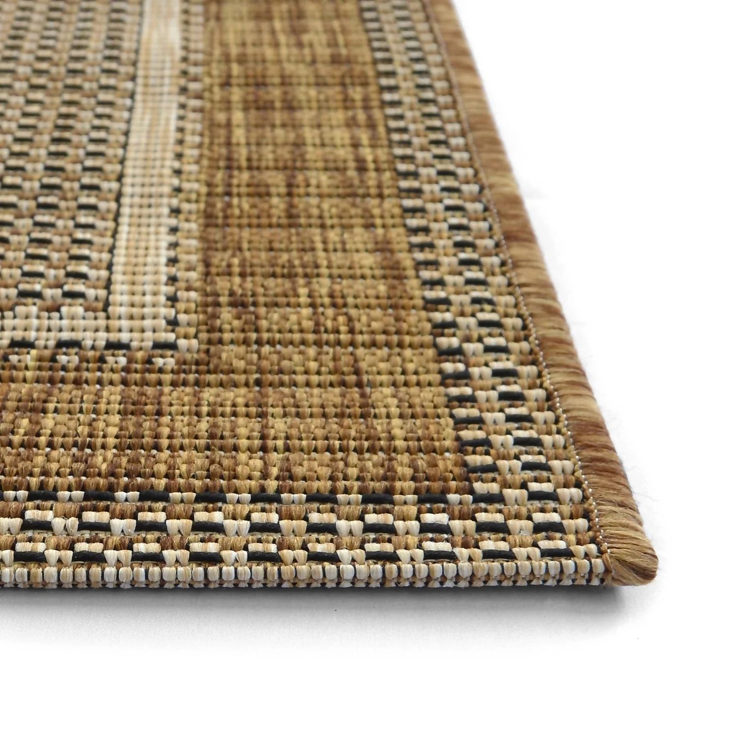 Denver Border Indoor/Outdoor Rug - Latte - 80x200cm 7 Denver Border Indoor/Outdoor Rug - Latte - 80x200cm - Image 5
