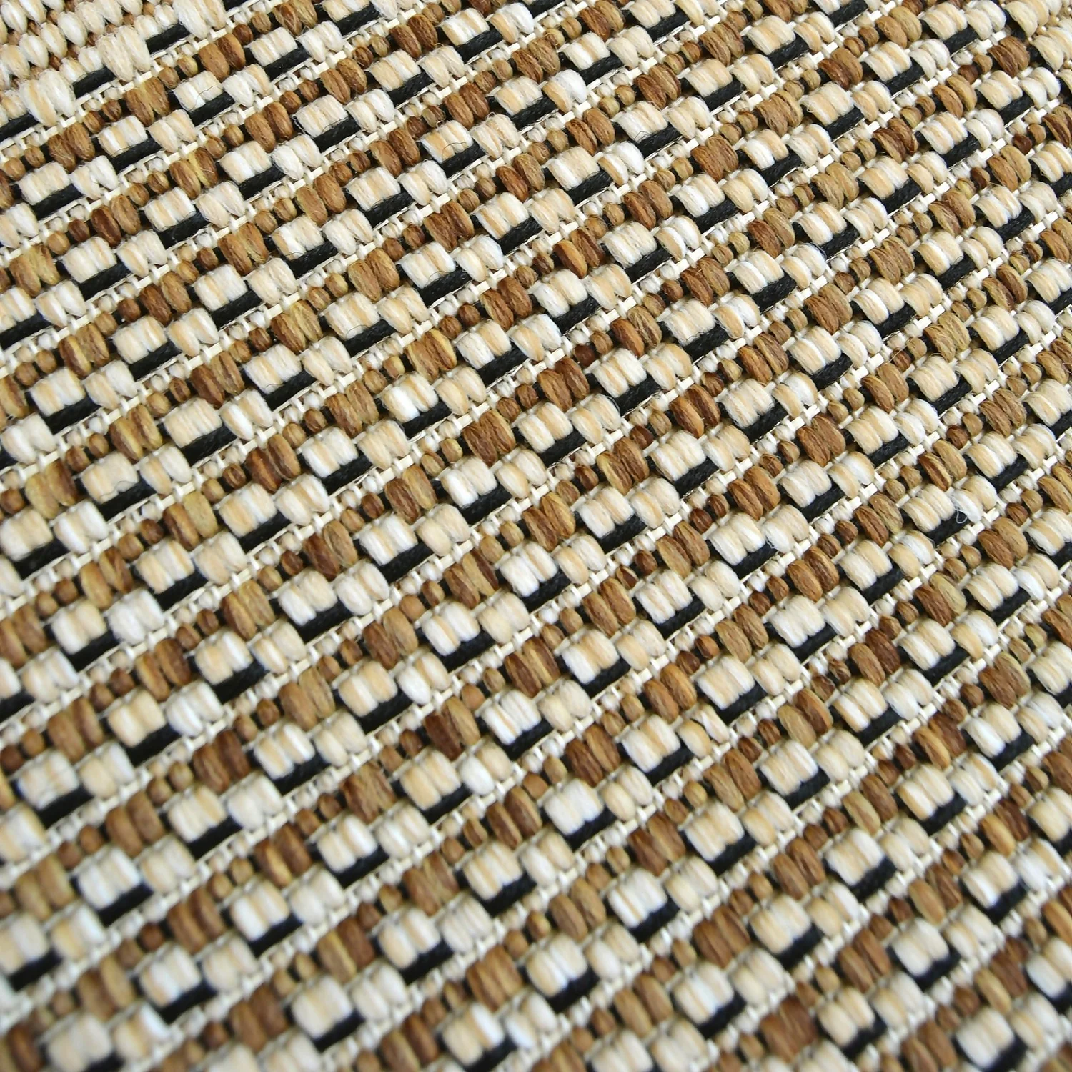 Denver Border Indoor/Outdoor Rug - Latte - 80x200cm 6 Denver Border Indoor/Outdoor Rug - Latte - 80x200cm - Image 4