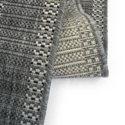 Denver Border Indoor/Outdoor Rug - Grey - 80x200cm -Home Style Sales 14016075 2235006090758608