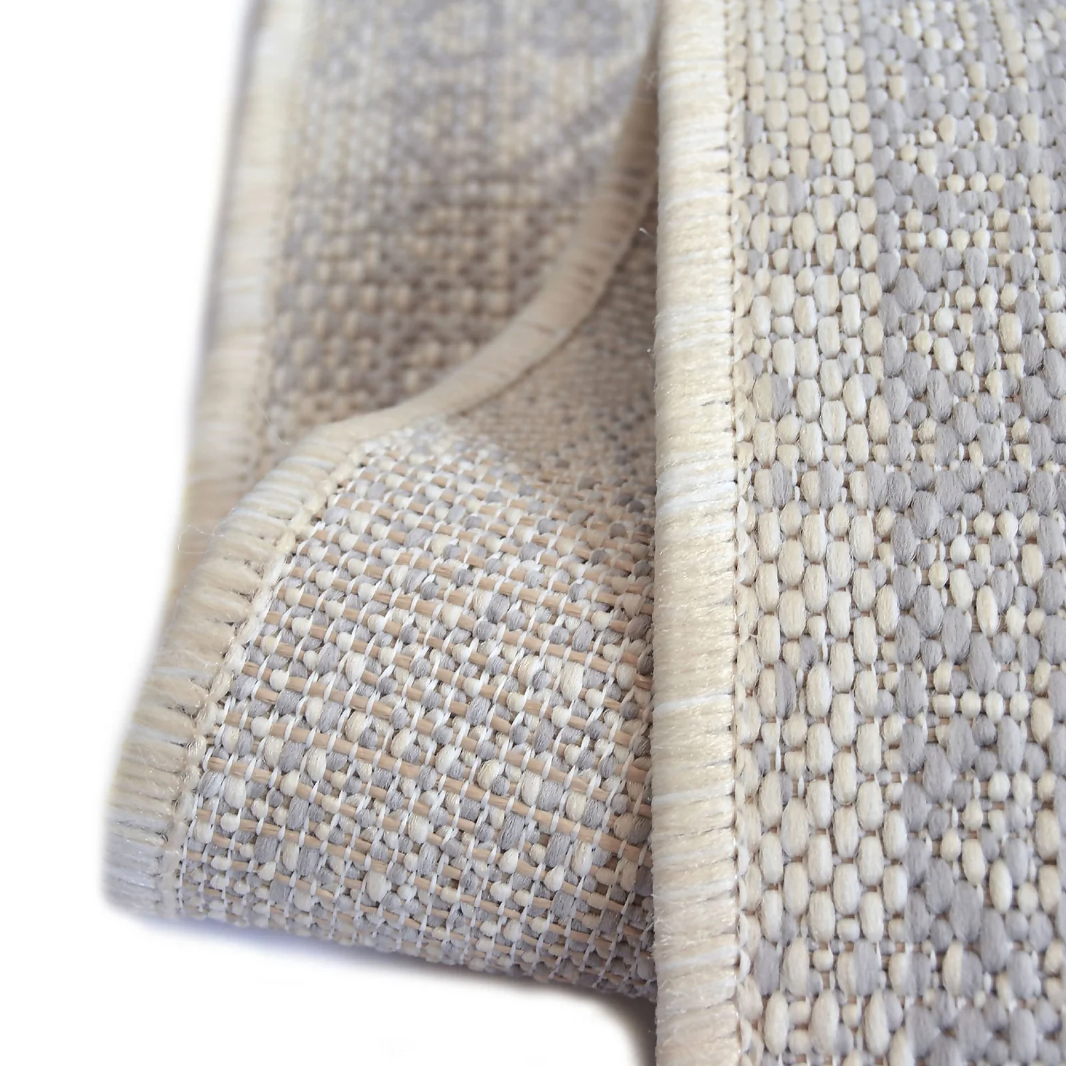 Indoor Outdoor Medallion Runner - Silver - 67x200cm 7 Indoor Outdoor Medallion Runner - Silver - 67x200cm - Image 5