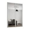 Shaker 2 Door Sliding Wardrobe Kit Mirror With Dove Grey Frame (W)1449 X (H)2260mm -Home Style Sales 14817139 3605059985990751