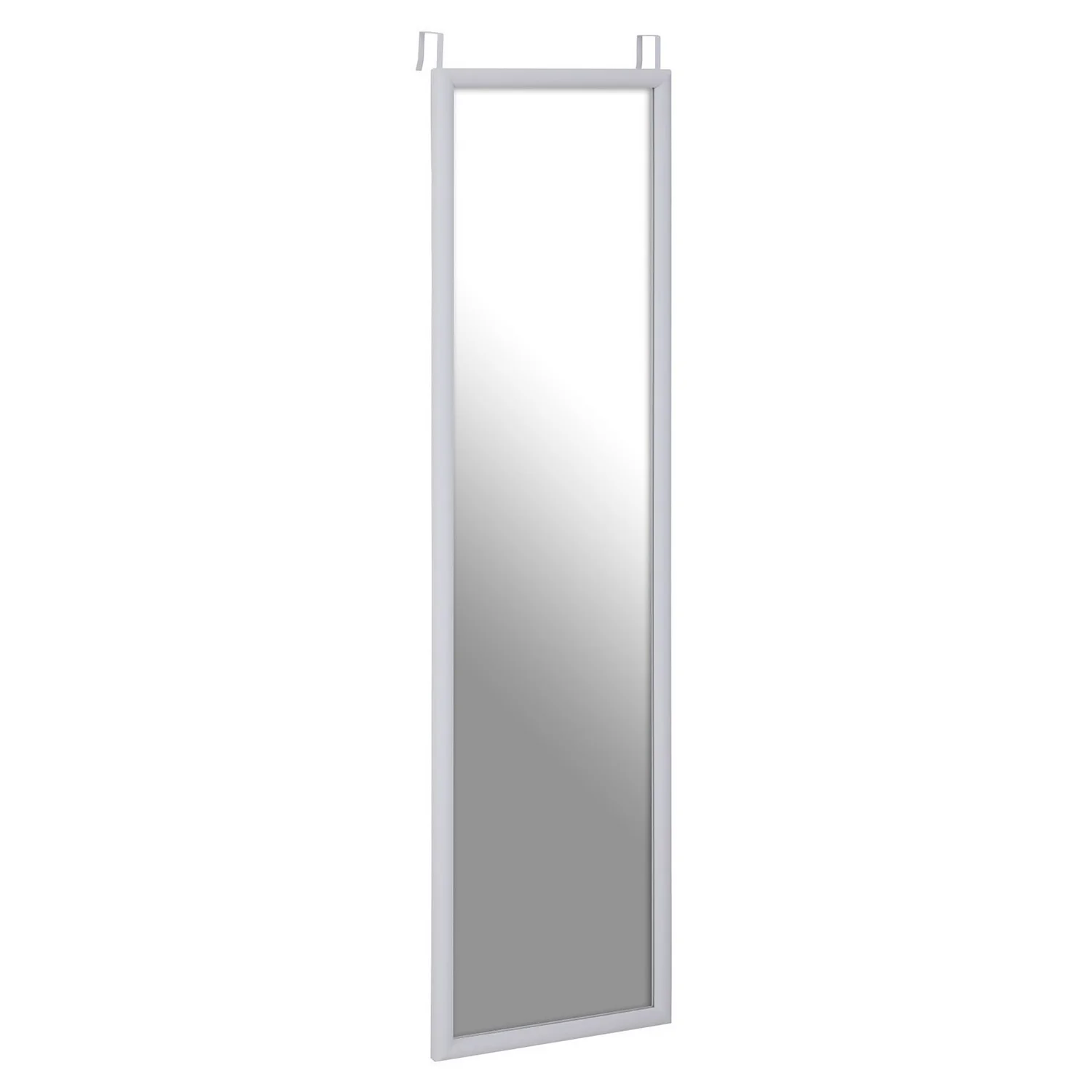 Over Door Hanging Mirror - White - 33.5x124cm 4 Over Door Hanging Mirror - White - 33.5x124cm - Image 2