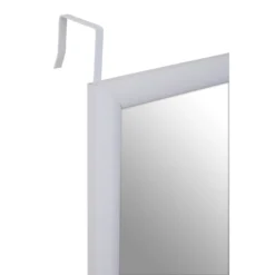Over Door Hanging Mirror - White - 33.5x124cm 8 Over Door Hanging Mirror - White - 33.5x124cm -Home Style Sales 14820923 4105058438900693