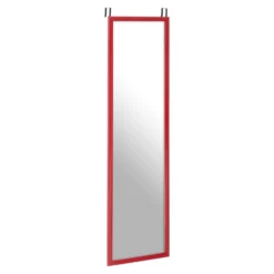 Over Door Hanging Mirror - Red - 33.5x124cm -Home Style Sales 14820924 7355058442807875