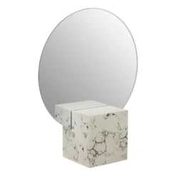 Mimo White Marble Effect Mirror -Home Style Sales 14820936 6075058438960111