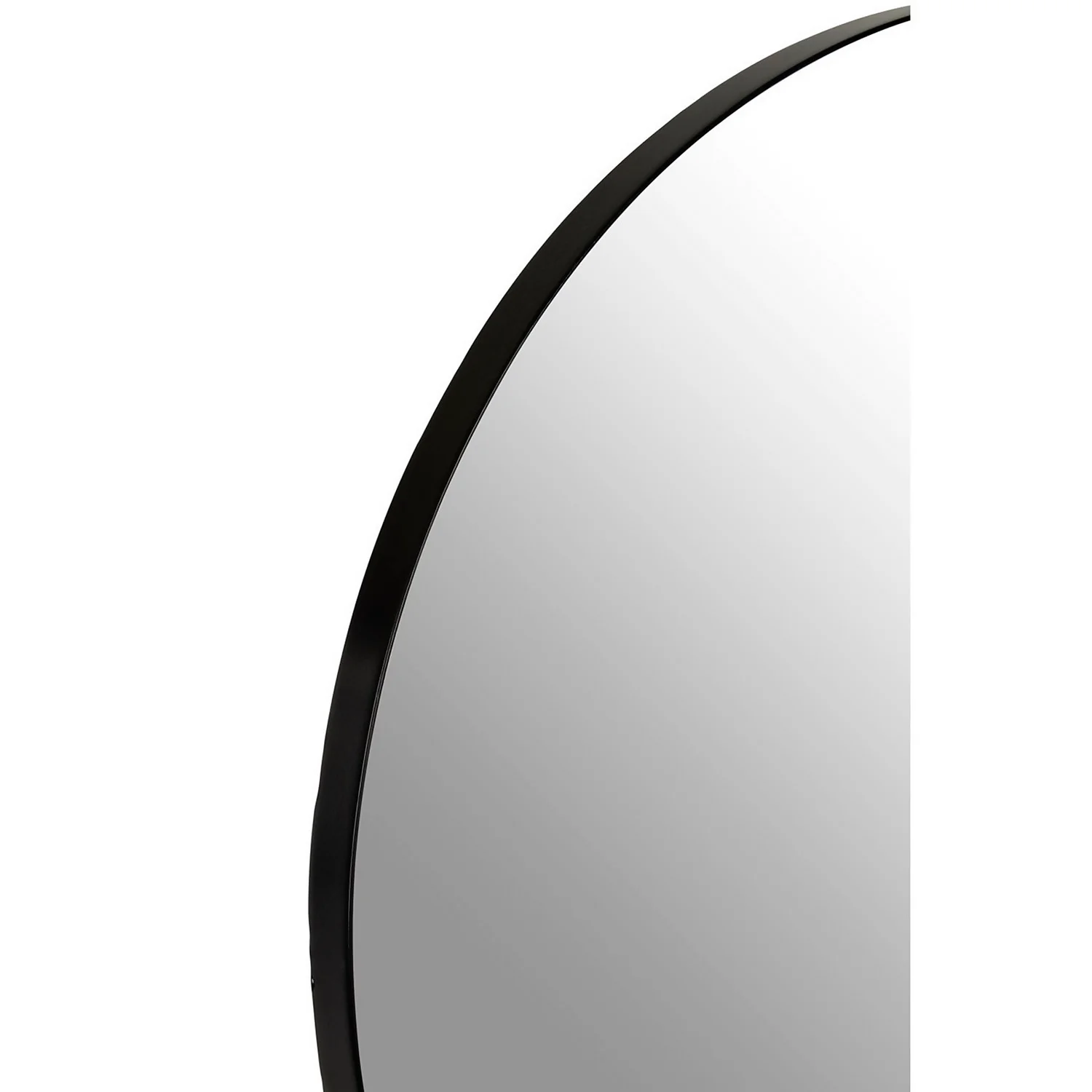 Cindy Large Round Wall Mirror - Matt Black - 70cm 5 Cindy Large Round Wall Mirror - Matt Black - 70cm - Image 3