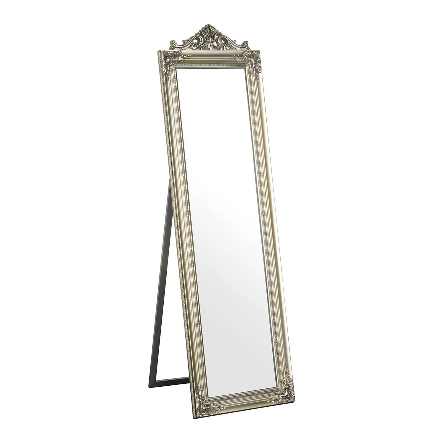 Boudoir Floor Standing Mirror - Silver- 50x170cm 3 Boudoir Floor Standing Mirror - Silver- 50x170cm